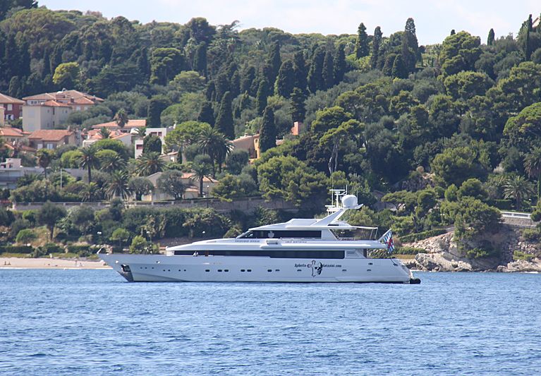 Indigo Star yacht off St. Jean-Cap-Ferrat