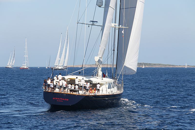 Heritage yacht during the Perini Navi Cup 2013