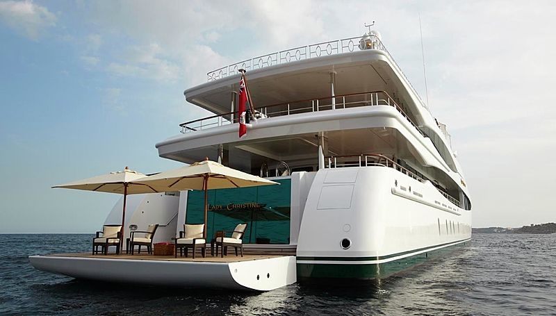 Lady Christine yacht stern