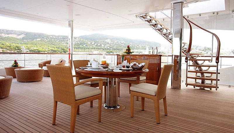 Lady Christine yacht deck