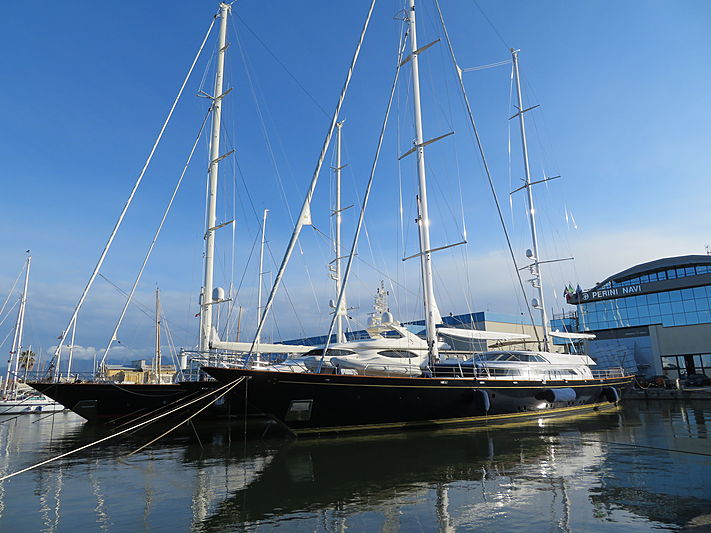 Morning glory sailing yacht in Viareggio