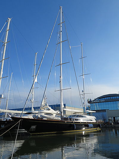 Morning glory sailing yacht in Viareggio