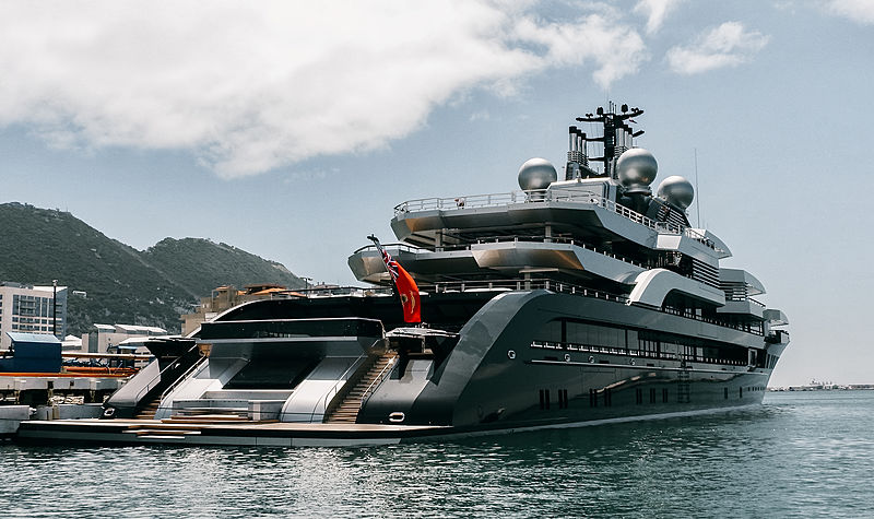 Crescent yacht by Lürssen in Gibraltar