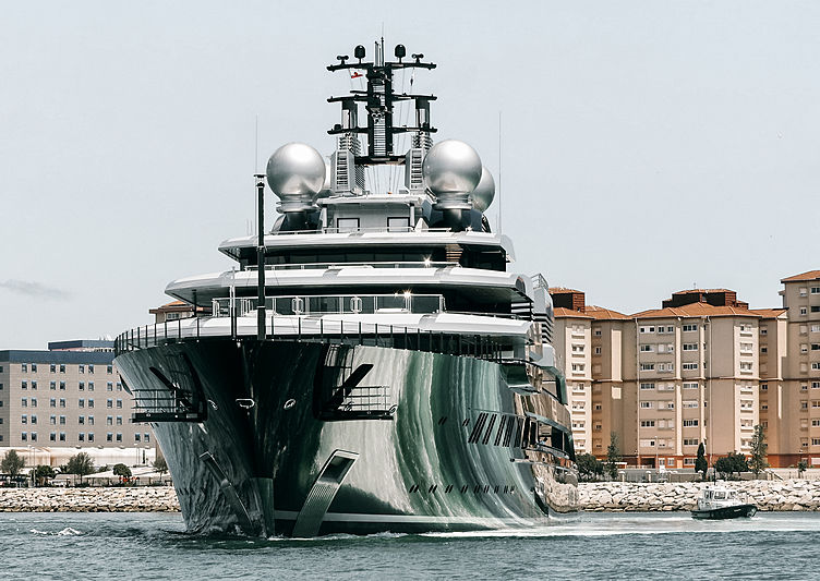 Crescent yacht by Lürssen in Gibraltar