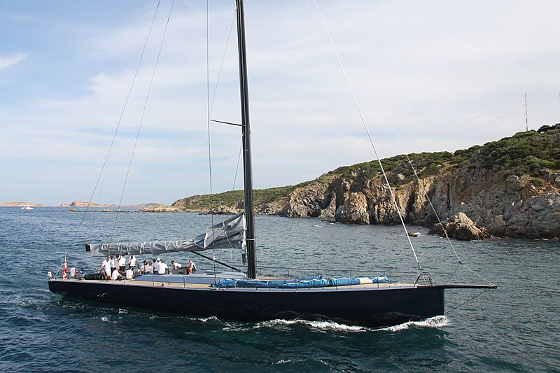 Highland Fling yacht XI arriving in Porto Cervo