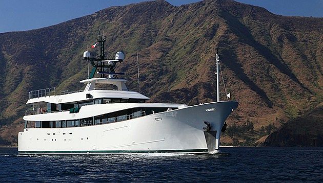 Ark Angel yacht anchored