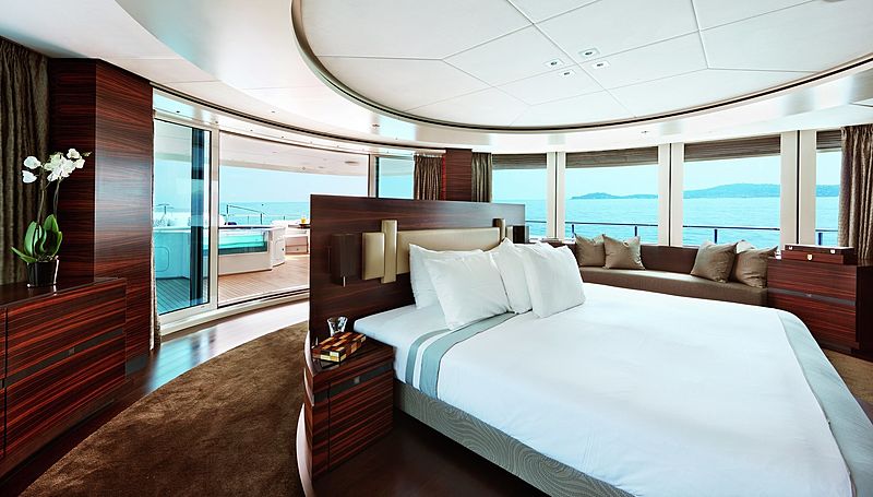 Inception yacht stateroom