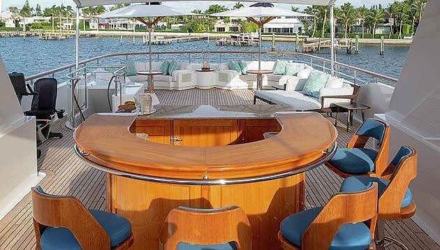 Mary A yacht deck