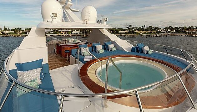 Mary A yacht jacuzzi