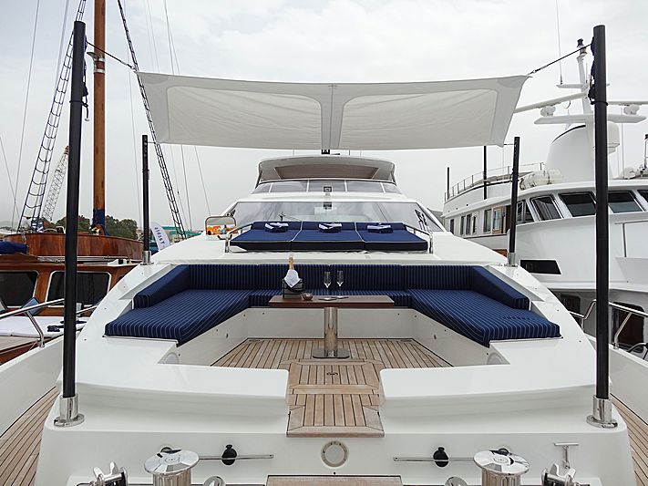 Memories Too yacht foredeck