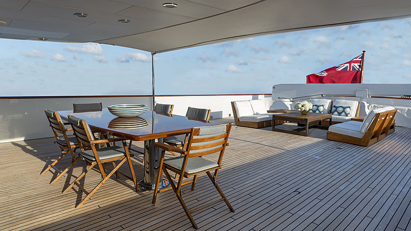 Golden Eagle yacht aft deck
