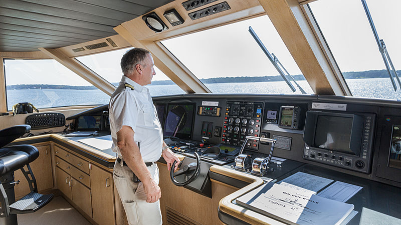 Golden Eagle yacht wheelhouse