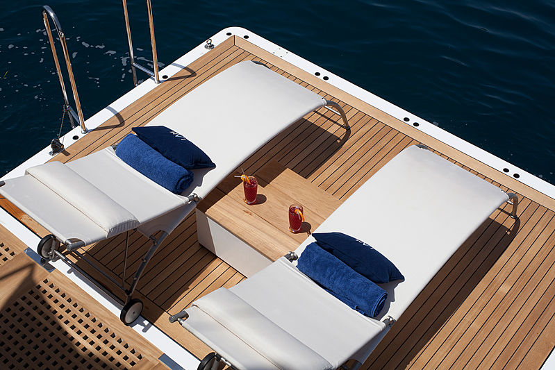 La Mascarade yacht stern platform