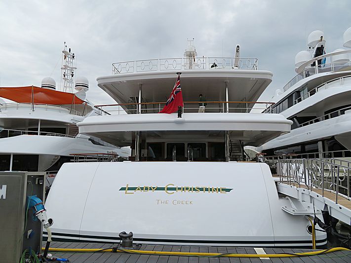 Lady Christine yacht in Barcelona