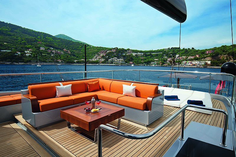 Perseus 3 yacht flybridge