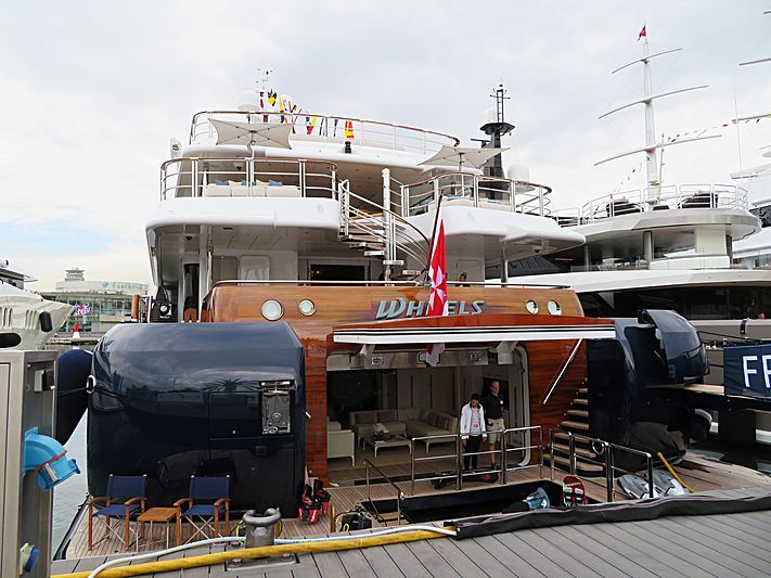Wheels yacht in Barcelona