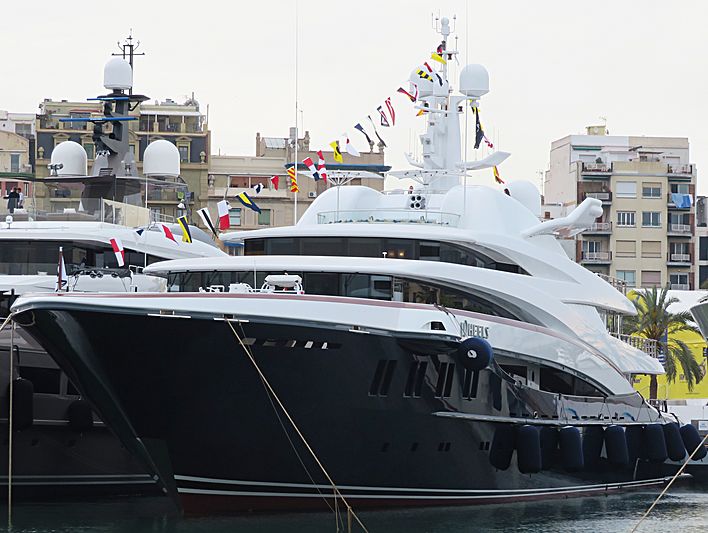 Wheels yacht in Barcelona