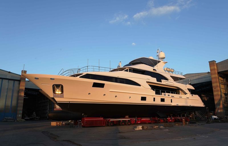 Lady Lillian launch in Viareggio
