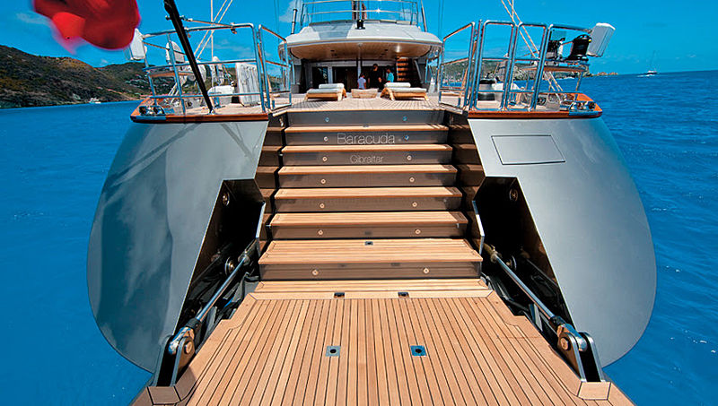 Baracuda Valetta yacht stern