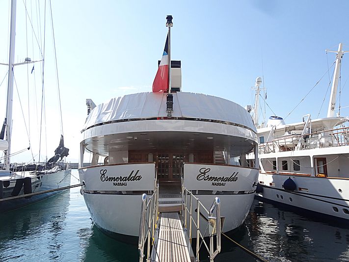 Esmerelda yacht in Piraeus