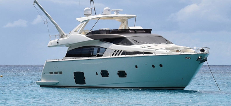 La Pace yacht anchored