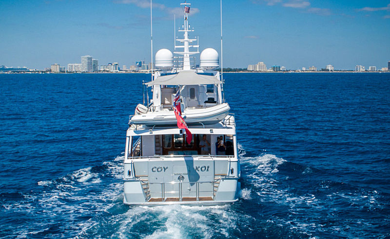Coy Koi yacht cruising