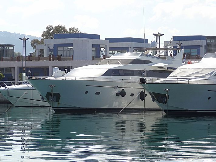 Lucy Pink yacht in Athens