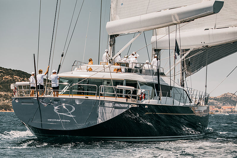 Q yacht at the 2019 Loro Piana Superyacht Regatta Day 2