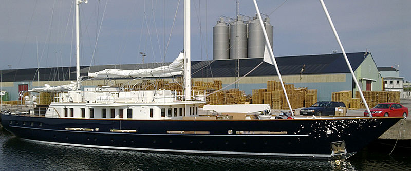 Sunny Hill moored in the harbour
