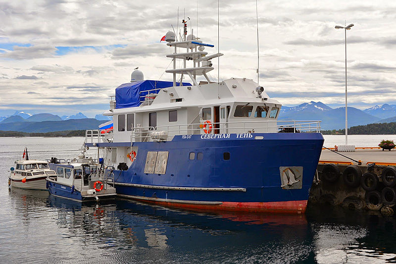 Severnaya Ten yacht in Norway