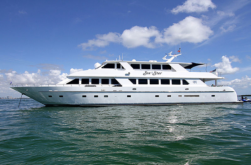 Sea Star yacht at anchor