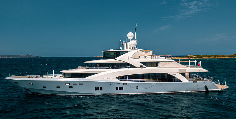Belongers yacht anchored