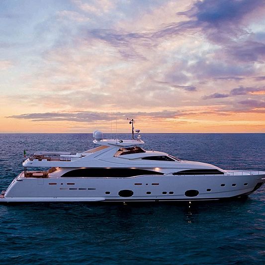 Tian yacht anchored