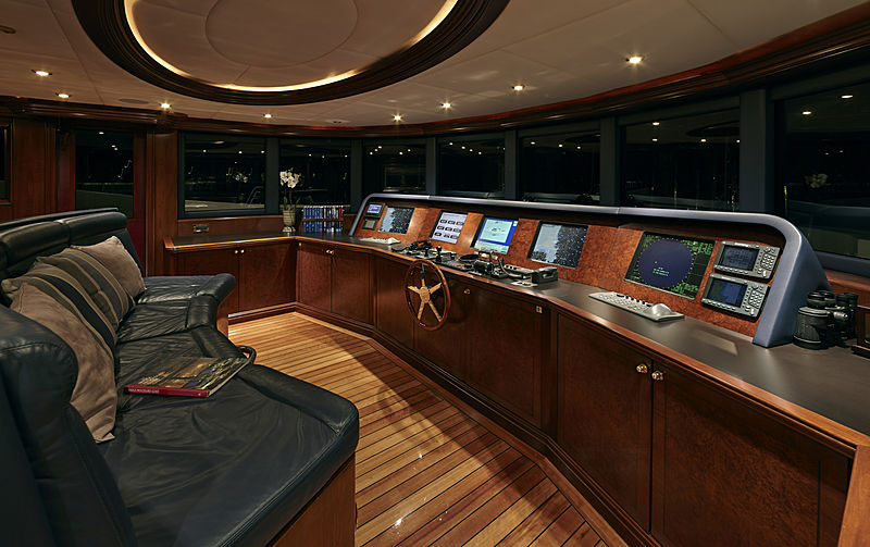 Zoom Zoom Zoom yacht wheelhouse