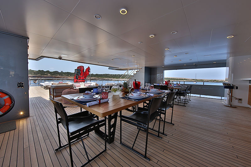 Audace yacht deck