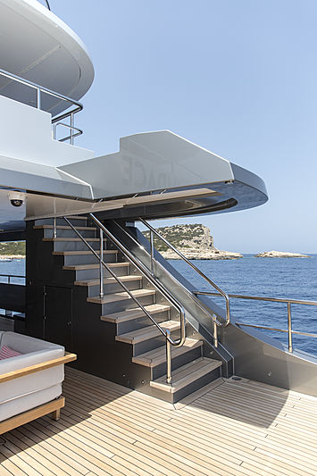 Audace yacht deck