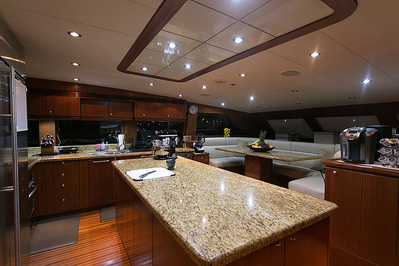 Beachfront yacht kitchen
