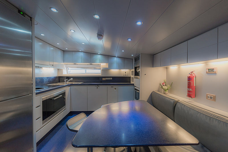 Aveline yacht kitchen