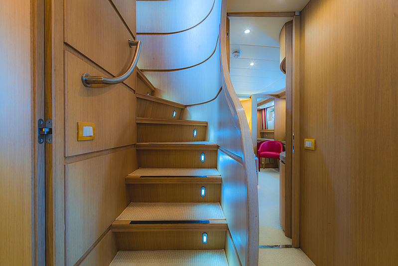 Aveline yacht staircase