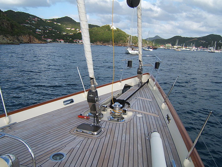 Carmella yacht bow
