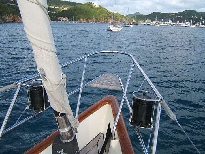 Carmella yacht bow