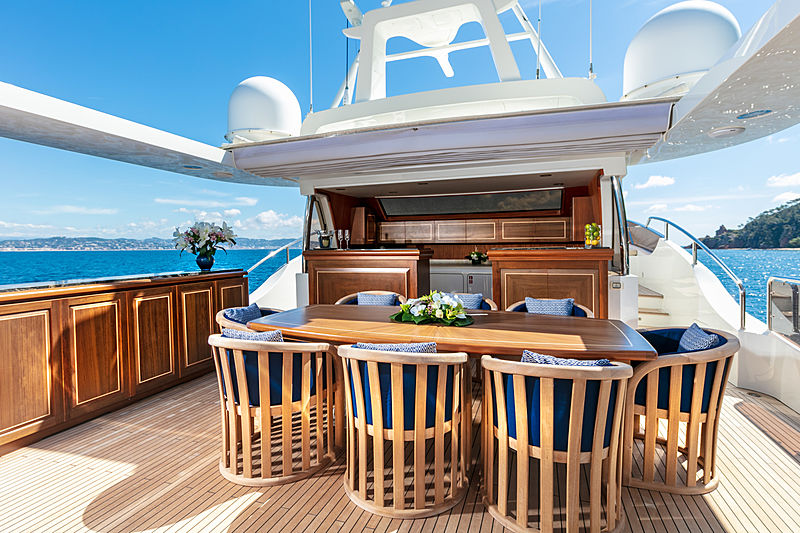 Farfallina yacht deck