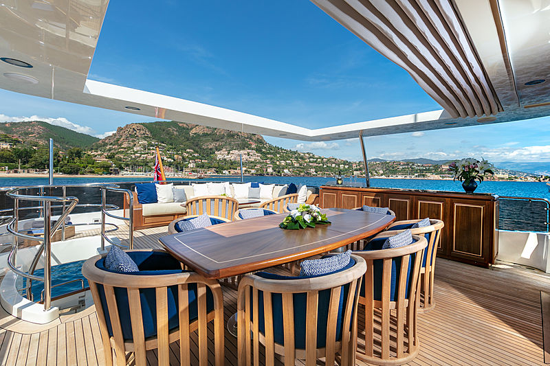 Farfallina yacht deck