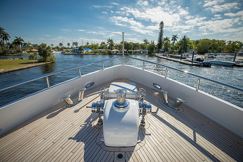Coy Koi yacht fore deck