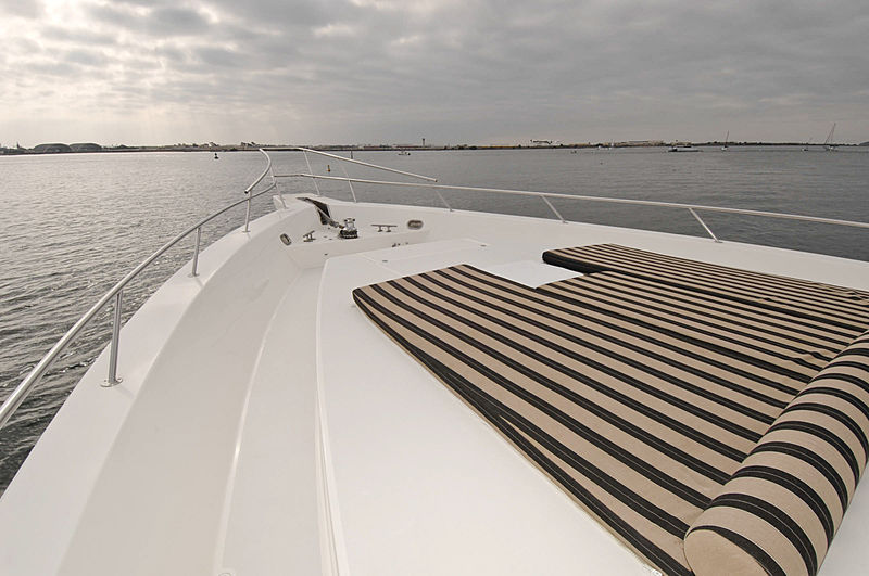 Lady O yacht fore deck
