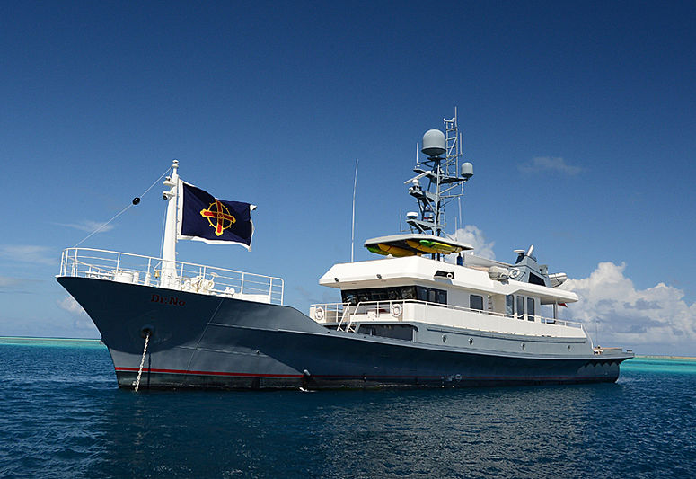 Dr. No yacht anchored