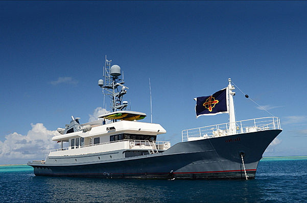 Dr. No yacht anchored