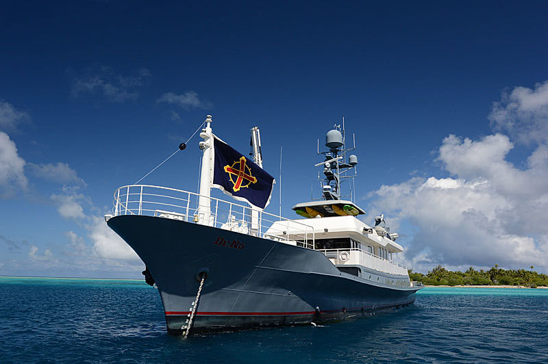 Dr. No yacht anchored