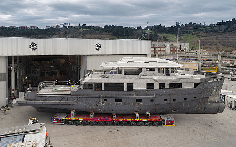 Project Aurelia 29 yacht in build in Ancona