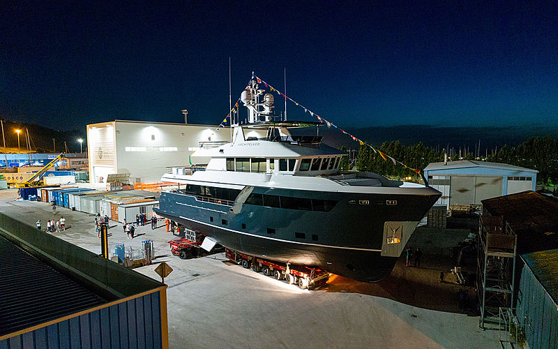 Archipelago yacht launch at CdM Ancona shipyard